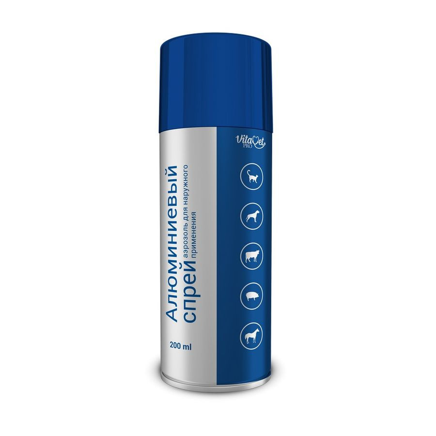 Алюминиевый спрей для животных VitaVet PRO, 200 мл