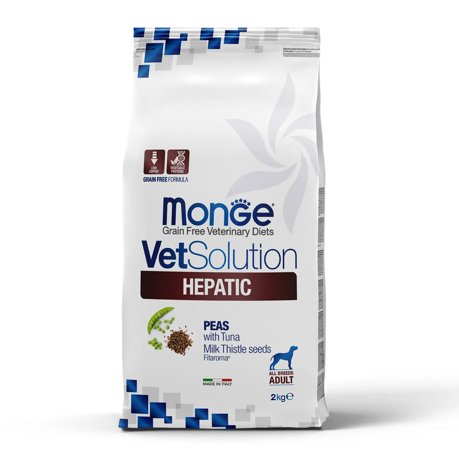 Изображение товара Диетический корм Monge VetSolution Dog Hepatic Гепатик для собак при заболеваниях печени 2 кг