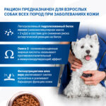 Изображение товара Диетический корм Monge VetSolution Dog Dermatosis Дерматозис для собак при заболеваниях кожи 2 кг