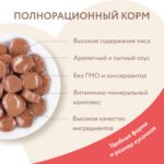 Изображение товара Влажный корм Мнямс Кусочки в соусе с лососем для стерилизованных кошек 85г