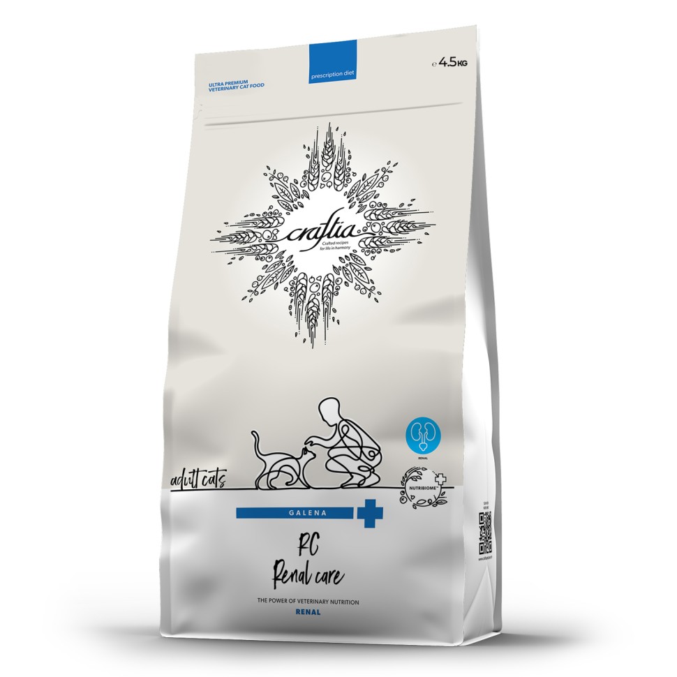 Изображение товара Сухой корм CRAFTIA GALENA CAT RENAL для кошек при почечной недостаточности 1,4 кг