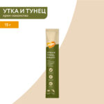 Изображение товара Крем-лакомство Мнямс для кошек  с уткой и тунцом Кацуо 15 г х 4 шт.
