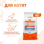 Изображение товара Сухой корм Monge Cat Speciality Line Monoprotein для котят и беременных кошек, из утки 400 г