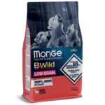 Изображение товара Сухой корм Monge Dog BWild LOW GRAIN Puppy & junior, для щенков, низкозерновой, из мяса оленя 2,5 кг