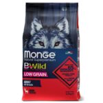 Изображение товара Сухой корм Monge Dog BWild LOW GRAIN, для взрослых собак, низкозерновой, из мяса оленя 2,5 кг