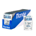 Изображение товара Влажный корм Monge Cat Natural Monoprotein для котят и беременных кошек, из форели, паучи 85 г
