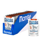 Изображение товара Влажный корм Monge Cat Monoprotein для взрослых кошек, из индейки, паучи 85 г