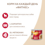 Изображение товара Влажный корм Мнямс Паштет из телятины для собак всех пород «ФИТНЕС» 200 г