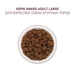 Изображение товара Сухой корм AWARD для взрослых собак крупных пород с курицей и индейкой с добавлением тыквы и шиповника 2кг