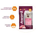 Изображение товара Сухой корм AWARD Sterilized для взрослых стерилизованных кошек с индейкой и курицей с добавлением клюквы и цикория 400г