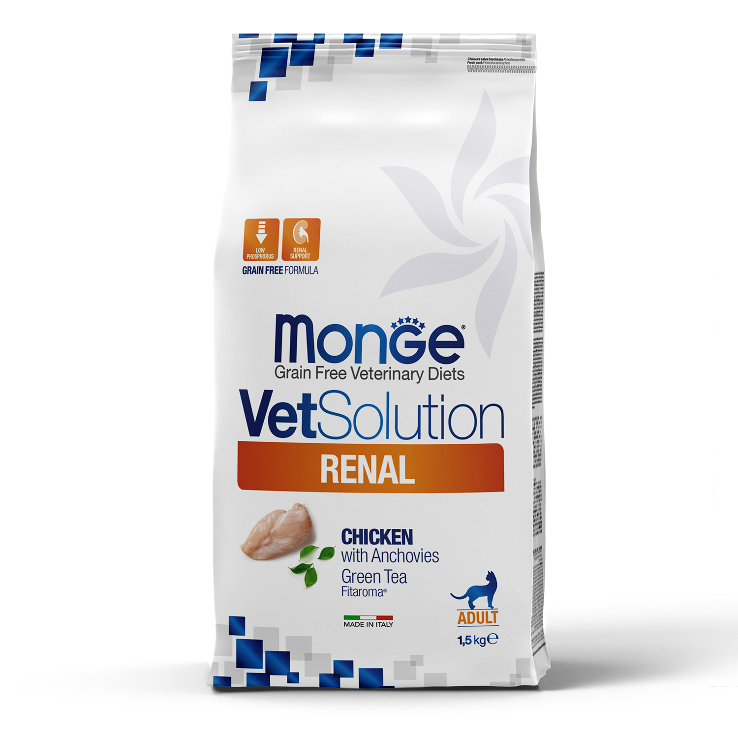 Изображение товара Диетический корм Monge VetSolution Cat Renal Ренал для кошек при ХПН 1,5 кг