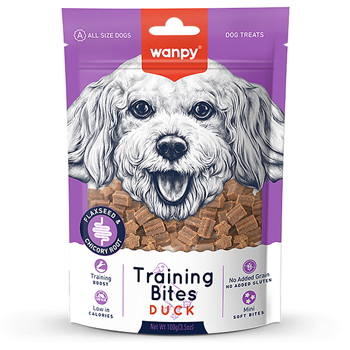 Изображение товара Wanpy Dog Лакомство для собак «Тренировочные кусочки» из утки 100 г