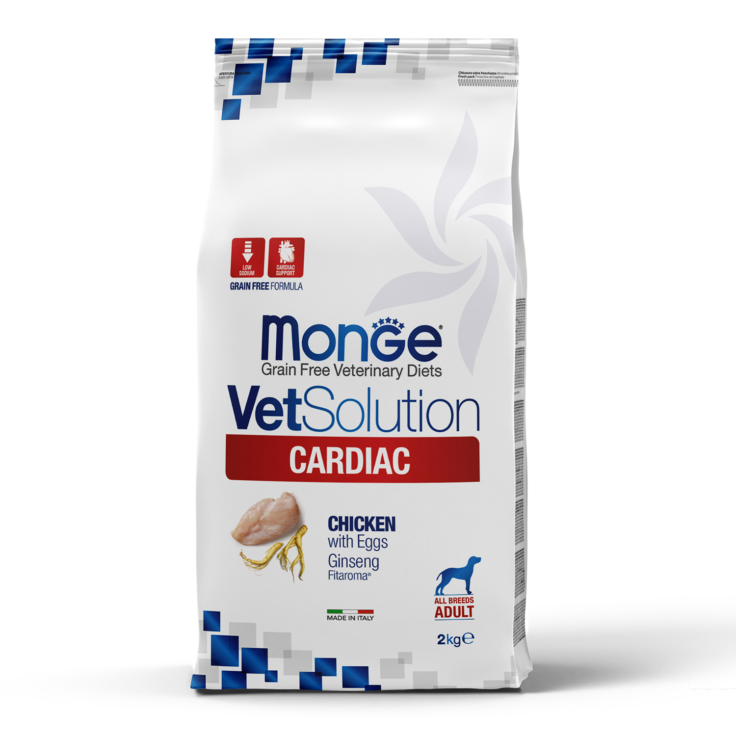 Изображение товара Диетический корм Monge VetSolution Dog Cardiac Кардиак для собак при заболеваниях сердца 2 кг