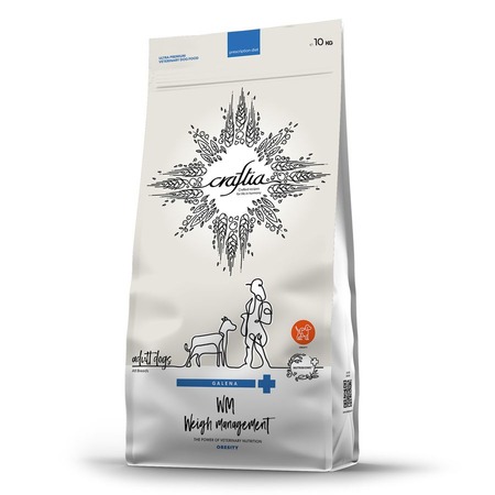 Изображение товара Сухой корм CRAFTIA GALENA DOG WEIGHT MANAGEMENT (Obesity) Вейт Менеджмент (Обесити) для собак при избыточном весе 2 кг