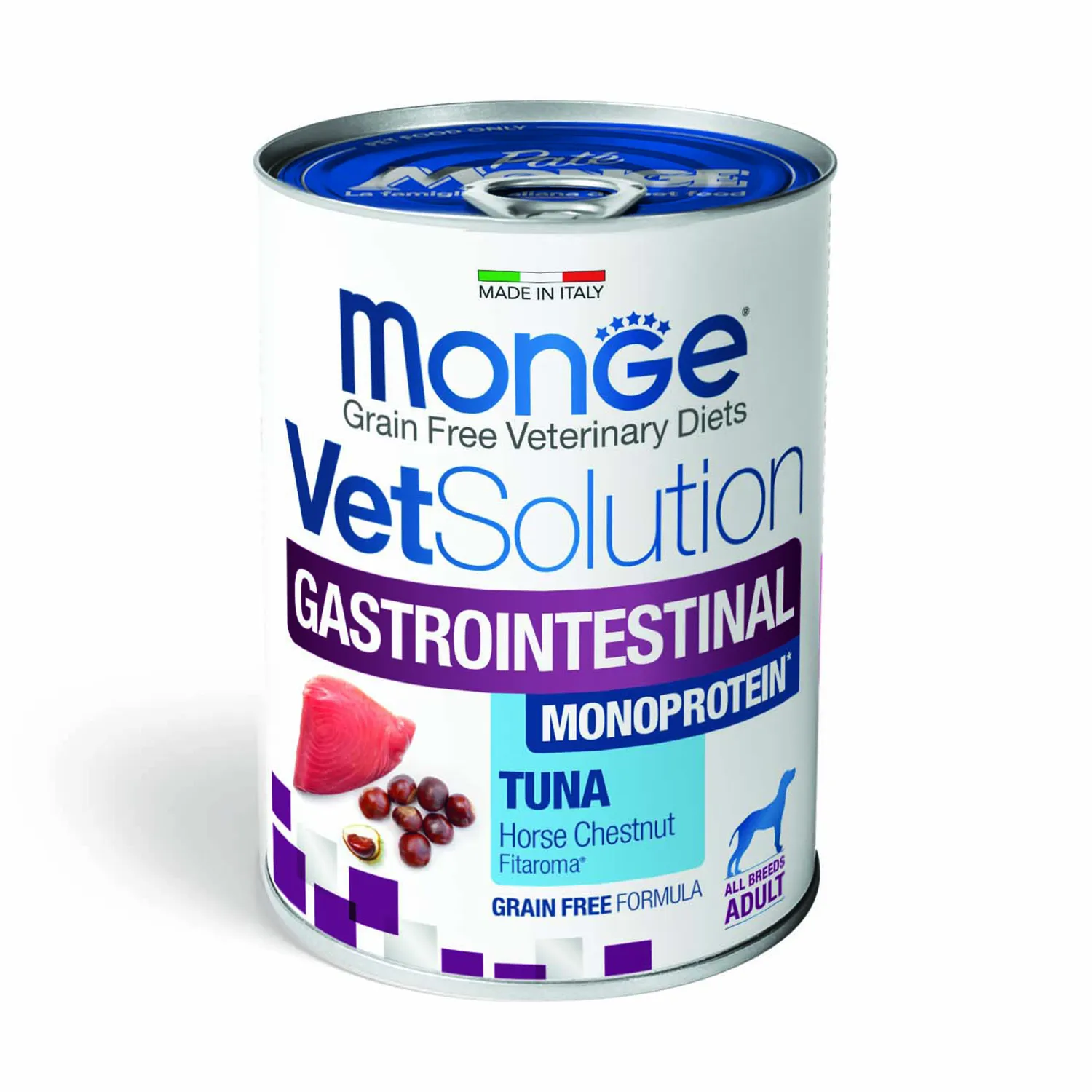 Изображение товара Диетический корм Monge VetSolution Dog Gastrointestinal Гастроинтестинал для собак при заболеваниях ЖКТ 400 г