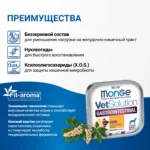 Изображение товара Диетический корм Monge VetSolution Dog Gastrointestinal Гастроинтестинал для собак при заболеваниях ЖКТ 150 г