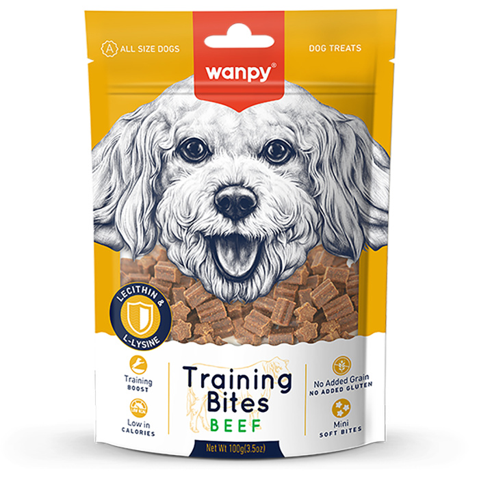Изображение товара Wanpy Dog Лакомство для собак «Тренировочные кусочки» из говядины 100 г