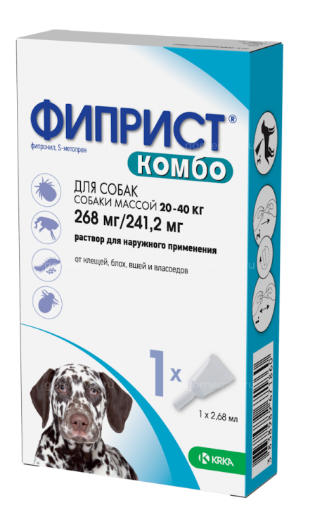 Изображение товара ФИПРИСТ Комбо д/с 20-40 кг, 2,68мл №1