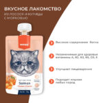 Изображение товара Wanpy Cat Лакомство для кошек Мясное пюре из лосося 90 г