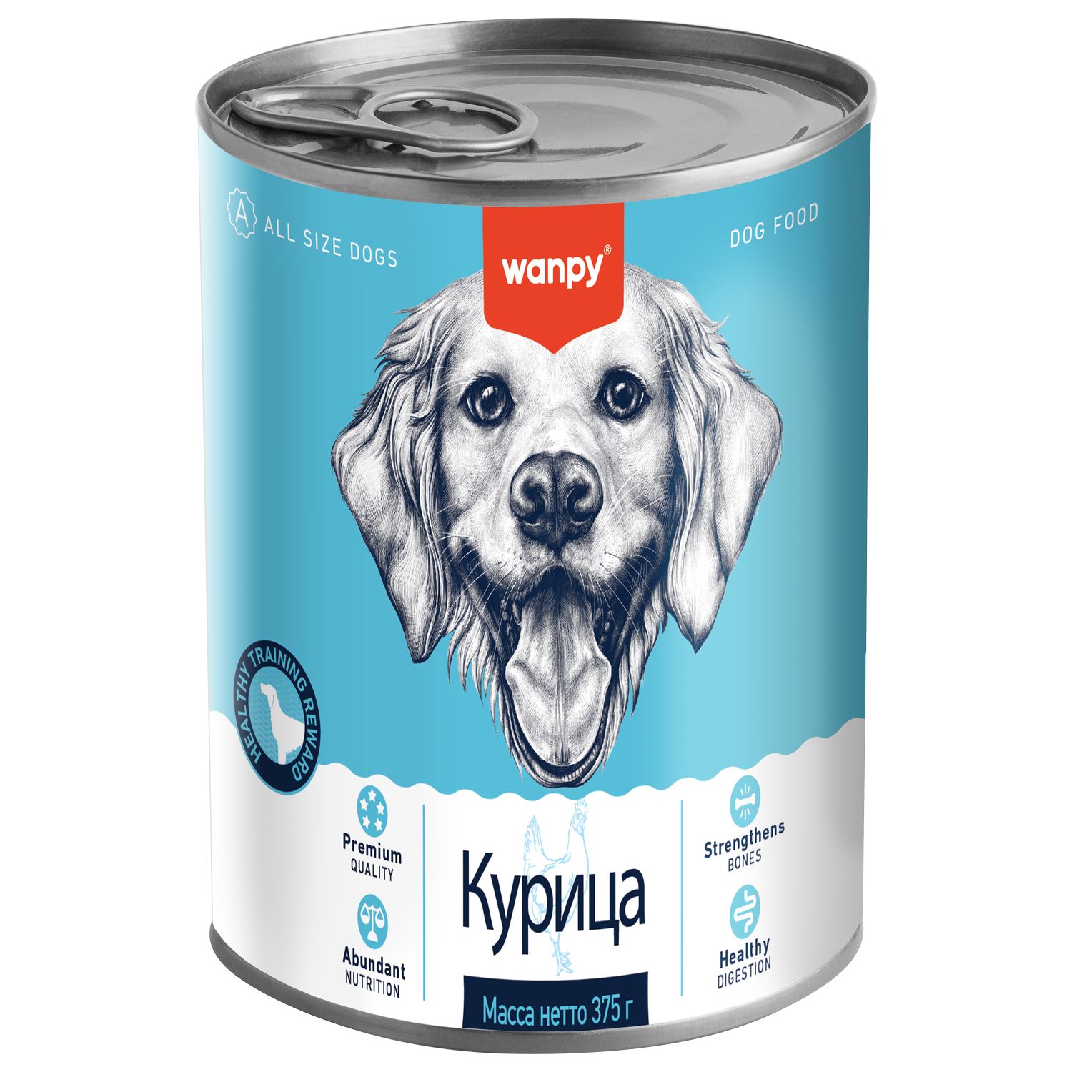 Изображение товара Wanpy Dog Консервы для собак из Курицы, 375 г