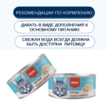 Изображение товара Wanpy Cat Консервы для кошек «Кусочки курицы и лосось» 95 г